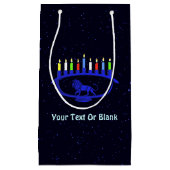 Blue Lion Menorah Klein Cadeauzakje (Voorkant)