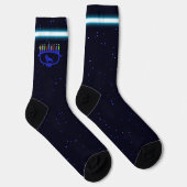 Blue Lion Menorah Socks Sokken (Rechts)