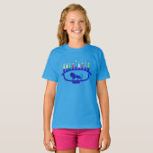 Blue Lion Menorah T-shirt (Voorkant volledig)
