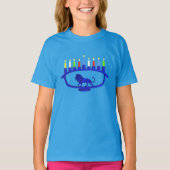 Blue Lion Menorah T-shirt (Voorkant)