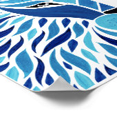 Blue Lion Poster (Hoek)