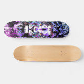 Blue Lion Skateboard - Lion Face Portret Tekening (Horizontaal)