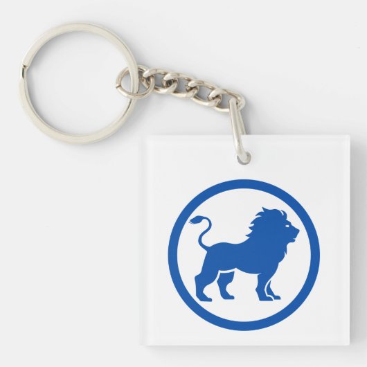 Blue Lion Sleutelhanger (voorkant)