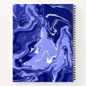 Blue Liquid Acrylic Pesting Art Journal Notitieboek (Achterkant)