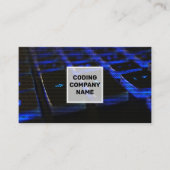 Blue Lit-toetsenbord | Programmeercode Visitekaartje (Voorkant)