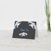 Blue Little Bat Baby shower Dank u opmerkingen Bedankkaart (Voorkant)