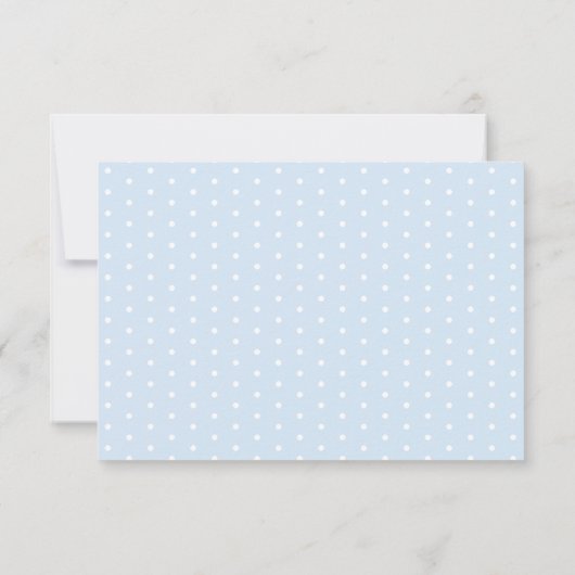 Blue Little Boo Baby Ghost Shower Dankjewel kaart (Achterkant)