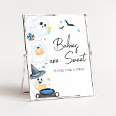 Blue Little Boo Halloween baby's zijn zoet Poster