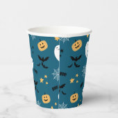 Blue Little Boo Halloween Ghost Papieren Bekers (Rechts)