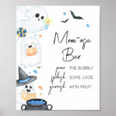 Blue Little Boo Halloween Mom Osa Bar Poster (Voorkant)