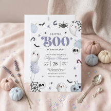 Blue Little Boo is Almost Due Baby shower