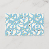 Blue Little Boo Luier Raffle Ticket Informatiekaartje (Achterkant)