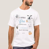 Blue Little Boo Pumpkins Feestelijk Snoep T-shirt (Voorkant)