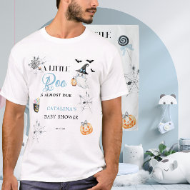 Blue Little Boo Pumpkins Feestelijk Snoep T-shirt