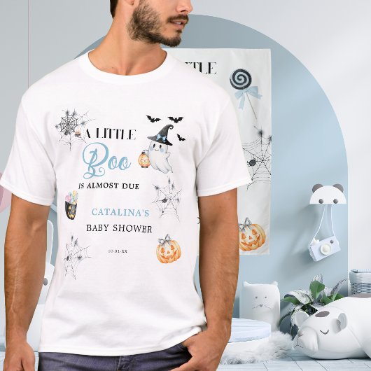 Blue Little Boo Pumpkins Feestelijk Snoep T-shirt