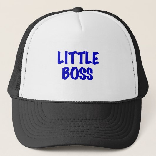 Blue Little Boss Trucker Pet (Voorkant)