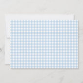 Blue Little Bunny Spring Baby Shower Foto Kaart (Achterkant)