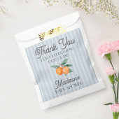 Blue Little Cutie Citrus Baby shower Cookie Bedankzakje (Gezegeld)