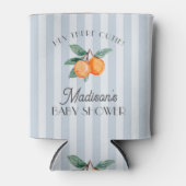 Blue Little Cutie Citrus Baby shower Favors Blikjeskoeler (Voorkant)