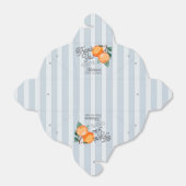 Blue Little Cutie Citrus Baby shower Gable Bedankdoosjes (Uitgevouwen)