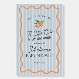 Blue Little Cutie Citrus Baby shower Welkom