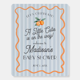Blue Little Cutie Citrus Baby shower Welkom