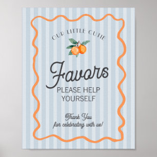 Blue Little Cutie Citrus Main Squeeze Favorieten Poster