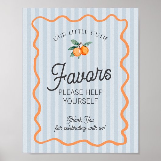 Blue Little Cutie Citrus Main Squeeze Favorieten Poster (Voorkant)