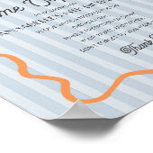 Blue Little Cutie Citrus Verjaardag Time Capsule Poster (Hoek)