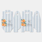 Blue Little Cutie op de weg Citrus Baby shower Bedankdoosjes (Ongevouwen)