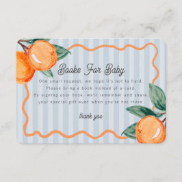 Blue Little Cutie Pastel Citrus Boeken voor Baby Informatiekaartje