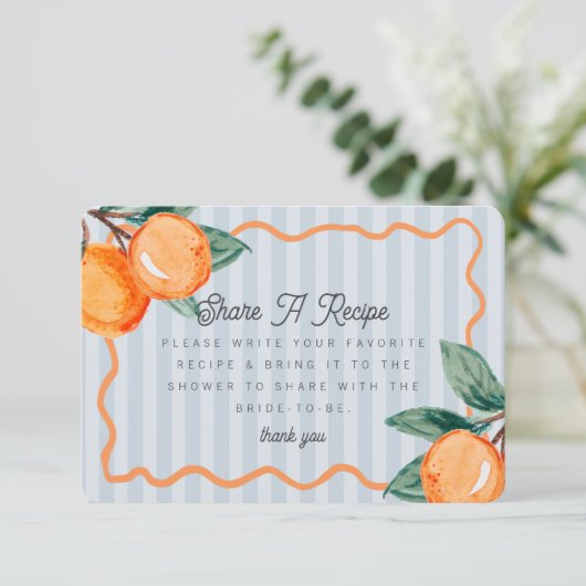 Blue Little Cutie Pastel Citrus Deel een recept Informatiekaartje (Staand voorkant)