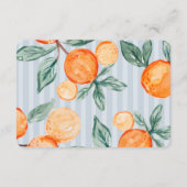 Blue Little Cutie Pastel Citrus Details Invoegen Informatiekaartje (Achterkant)