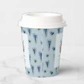 Blue Little Cutie Pie Autumn Baby Boy Shower Papieren Bekers (Rechts)