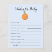 Blue Little Cutie Wishes for Baby Kaart (Voorkant)