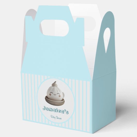 Blue Little Dumpling Baby shower Favoriet Box Bedankdoosjes (Geopend)