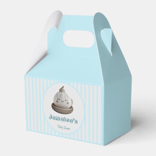 Blue Little Dumpling Baby shower Favoriet Box Bedankdoosjes (Voorkant Zijde)