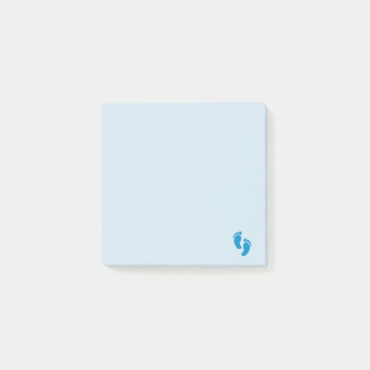 Blue Little Emoji Foot Post-it® Notes (Voorkant)