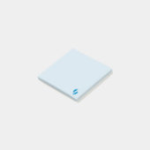 Blue Little Emoji Foot Post-it® Notes (Schuin)