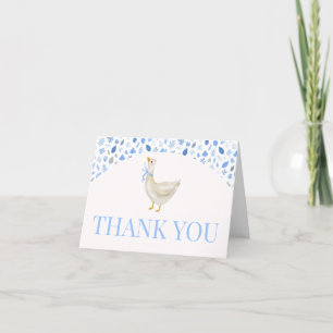 Blue Little Gekke Goose Baby shower Bedankkaart