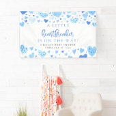 Blue Little Heartbreaker Valentijn Baby shower Spandoek (Insitu)