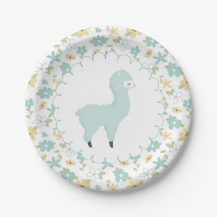 Blue Little Llama Paper Bord