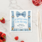Blue Little Man Baby shower servetten (Insitu)