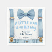 Blue Little Man Baby shower servetten (Voorkant)