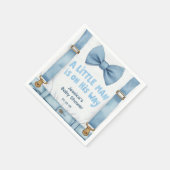 Blue Little Man Baby shower servetten (Hoek)