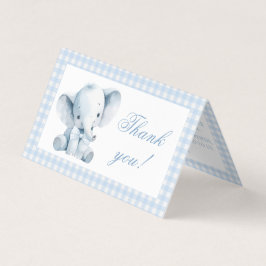 Blue Little Peanut Baby Boy Shower Thank You Cards Kaart