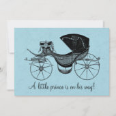 Blue Little Prince  Baby shower Kaart (Voorkant)