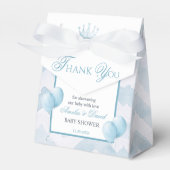 Blue Little Prince Thank You Moon Balloon Bedankdoosjes (Voorkant Zijde)