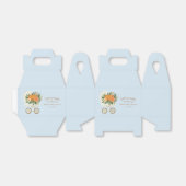 Blue Little Pumpkin Baby Shower Bedankdoosjes (Uitgevouwen)