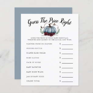 Blue Little Pumpkin-Baby shower raadt de prijs